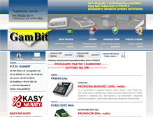 Tablet Screenshot of gambit.pl